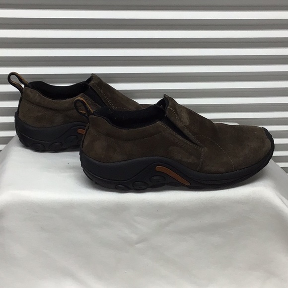 Merrell Jungle Moc brown slip-on shoes size 7 - Picture 3 of 9